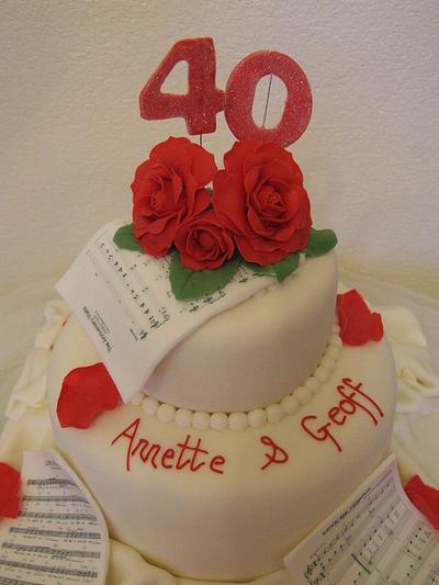 Music and Love - Cake by Rosanna Hill