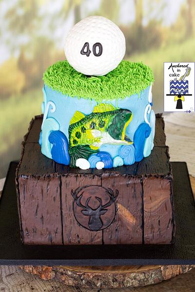 40th Outdoors - Cake by Anchored in Cake