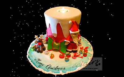 Christmas Candle - Cake by Anu