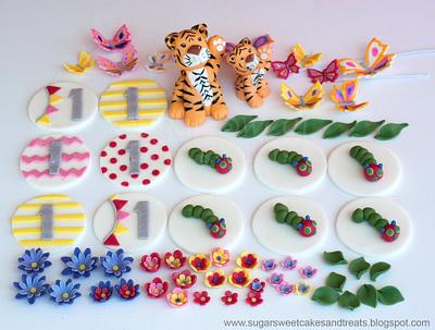 Tiger Cub Figurines & Toppers - Cake by Angela, SugarSweetCakes&Treats