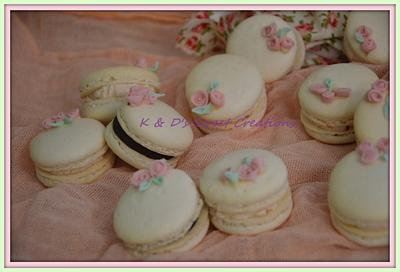Romantic macarons - Cake by Konstantina - K & D's Sweet Creations