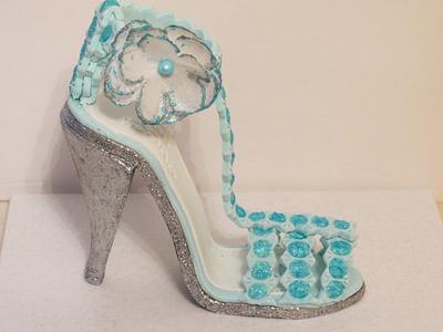 My New Blue Shoe - Cake by Nancy T W.
