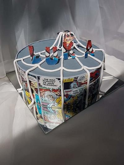 Spyderman comic book cake - Cake by Tirki