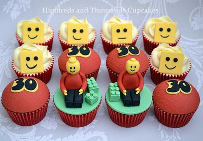 Lego Cupcakes - Cake by Hundreds and Thousands Cupcakes