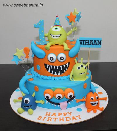 Monsters University tier cake - Cake by Sweet Mantra Homemade Customized Cakes Pune