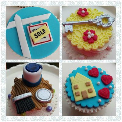 New Home Celebration Cupcakes - Cake by Elaine's Cheerful Colourful Cupcakes