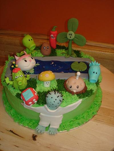 Plants vs zombies - Cake by Shelly- Sweetened by Shelly
