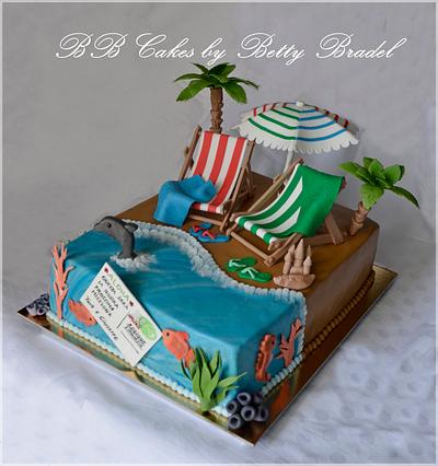 Beachcake - Cake by Betty Bradel