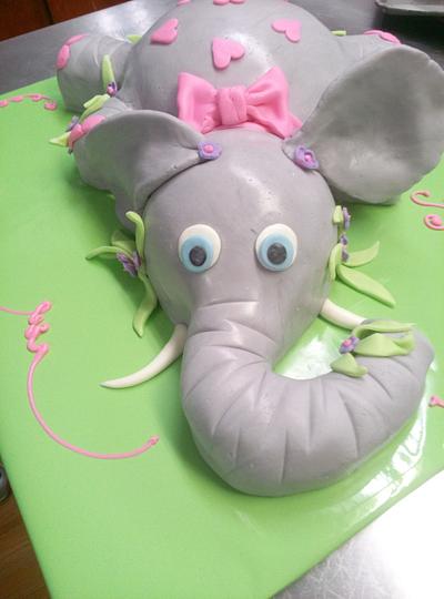 Elephant  - Cake by KarenCakes
