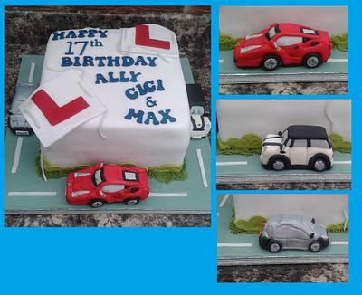 Learner driver cake  - Cake by Karen's Kakery