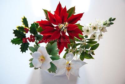 Christmas Flowers in Sugar - Cake by Pasticcino Mio