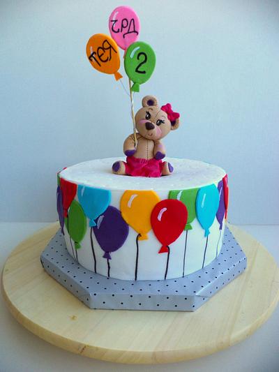 Colorful balloons - Cake by Slavena Polihronova