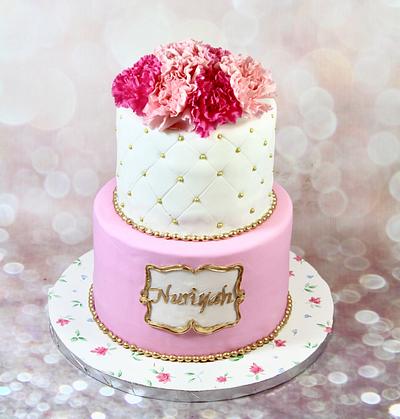 Pink and white cake - Cake by soods