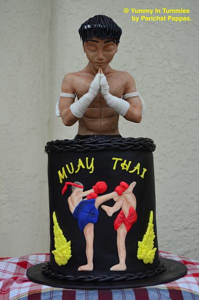Sport Cakes for Peace Collaboration : Muay Thai ( Thai boxing).  - Cake by Yummy In Tummies. 