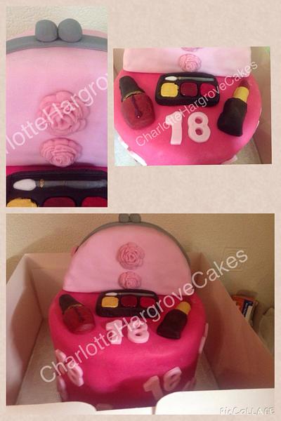 Make Up Cake for an 18th birthday  - Cake by CharlotteHargroveCakes