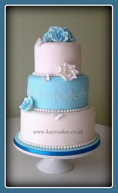 Late Summer Wedding Cake - Cake by Kays Cakes