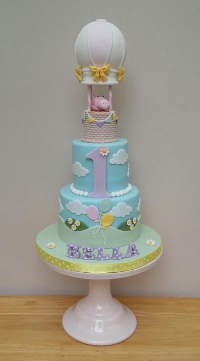 Peppa Pig Balloon Party - Cake by The Buttercream Pantry