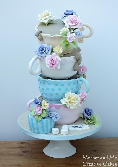 Teacup Cakes - Cake by Mother and Me Creative Cakes