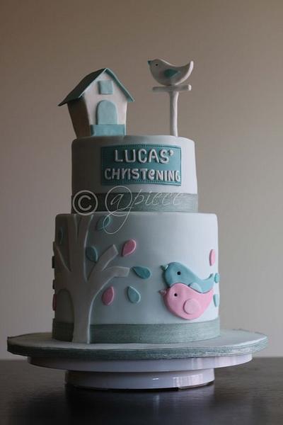 Bird themed Christening cake... - Cake by At Piece