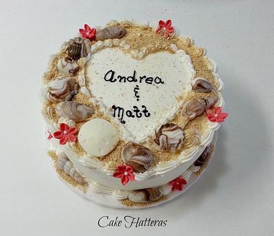 Andrea and Matt - Cake by Donna Tokazowski- Cake Hatteras, Martinsburg WV