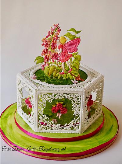 Royal icing Spring Fairy Tale Collaboration  - Cake by Prachi Dhabaldeb
