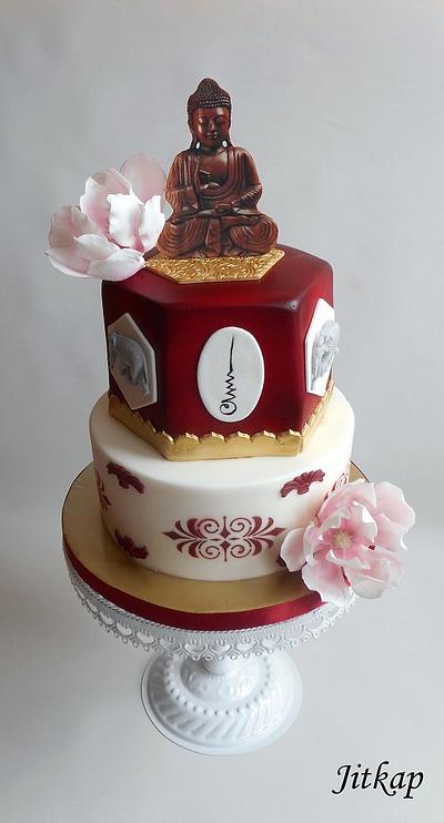 Orient cake with Buddha - Cake by Jitkap