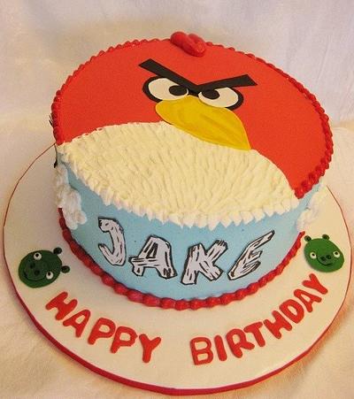 Angry Bird - Cake by Christeena Dinehart