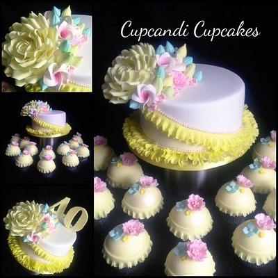 Pastels pretty petal flower cake - Cake by Cupcandi Cupcakes