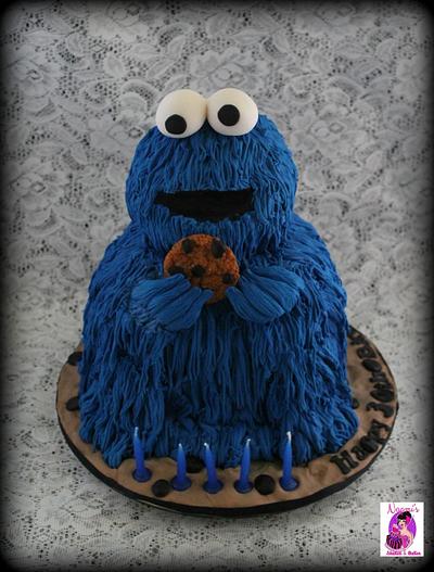 Cookie Monster !! - Cake by Naomi's Shaken & Baken