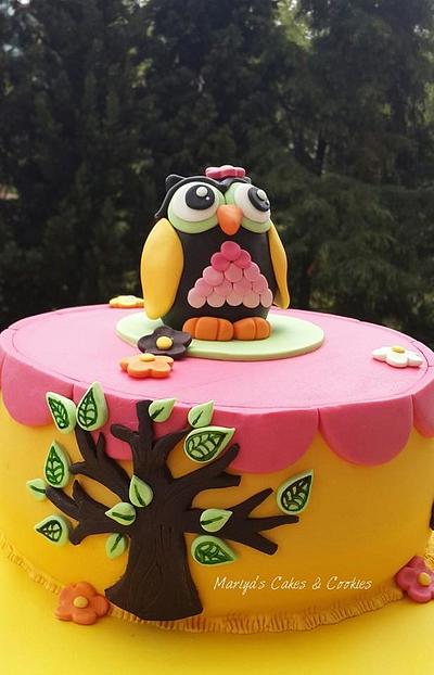 Owl cake - Cake by Mariya's Cakes & Art - Chef Mariya Ozturk