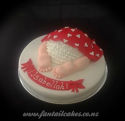 Baby's bottom with ruffles - Cake by Fantail Cakes