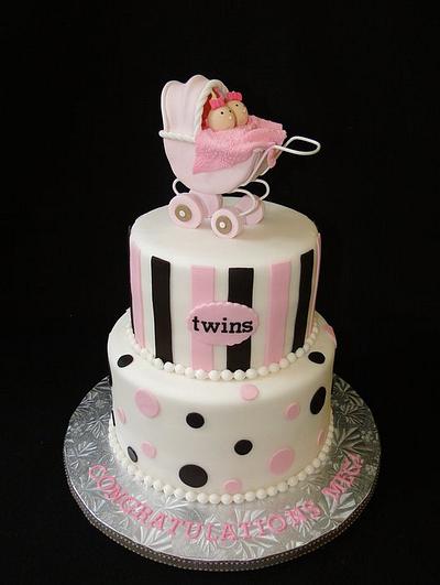 Twins Stroller Cake - Cake by Elisa Colon