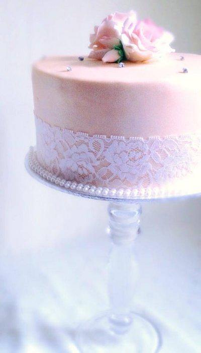 Vintage Inspired Wedding Cake - Cake by Say it with Cakes