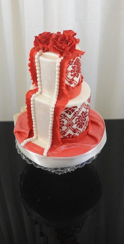 Valentine Birthday Cake - Cake by Sugarpixy