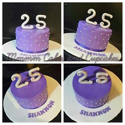 Purple 25th - Cake by Mmmm cakes and cupcakes