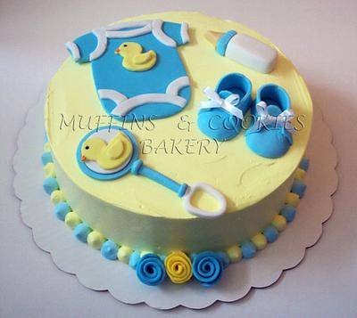 Baby boy  - Cake by Muffins & Cookies Bakery
