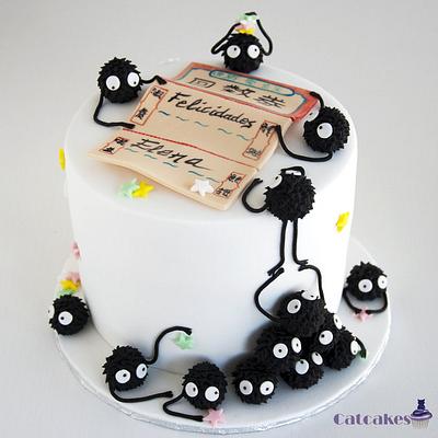 Spirited Away - Susuwatari Cake - Cake by Catcakes