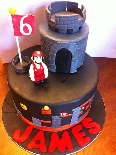 Super Mario Bros - World 8 - Cake by amparoedith