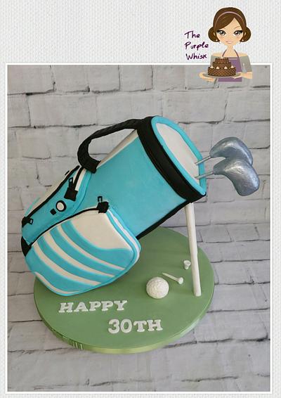 Golf bag cake - Cake by Rachel The Purple Whisk 