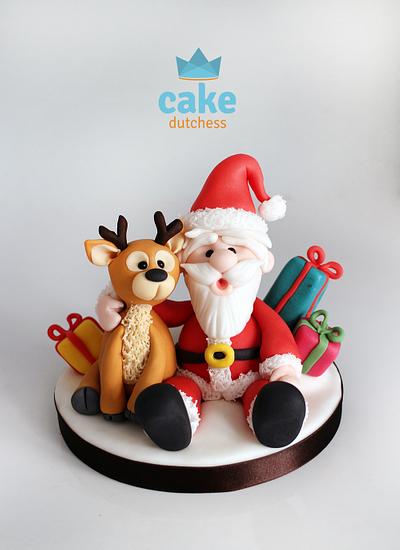 Santa & Reindeer - Advent Calendar collaboration - Cake by Etty