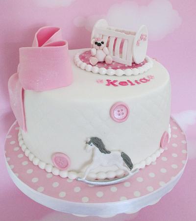 Welcome home cake for my newborn baby grand daughter.  - Cake by SweetCakeaholic1