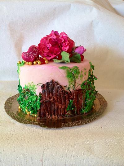hearts and roses - Cake by DinaDiana