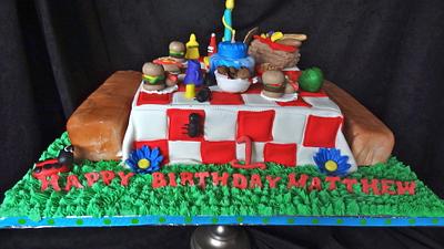 1st Birthday Picnic Theme - Cake by Heidi