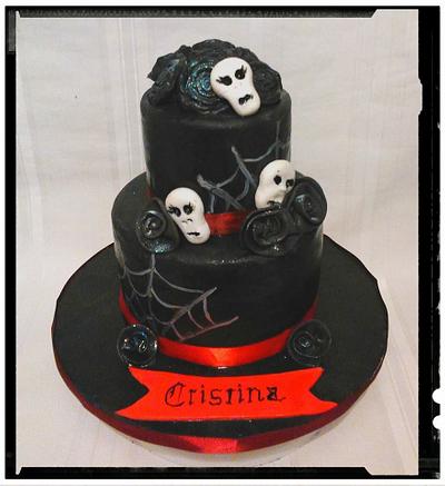 Black and red skulls - Cake by Cake Wonderland