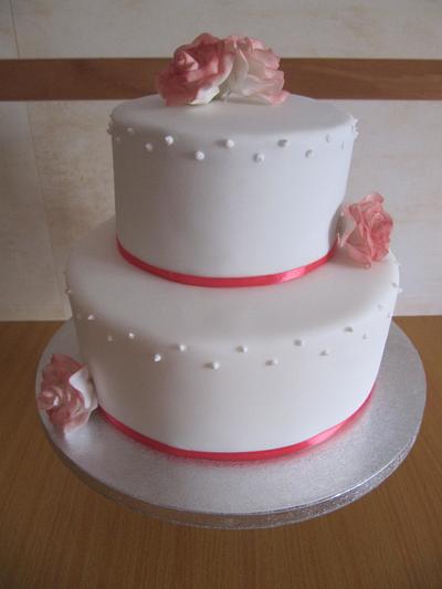 A simple wedding cake - Cake by Algarve Cakes