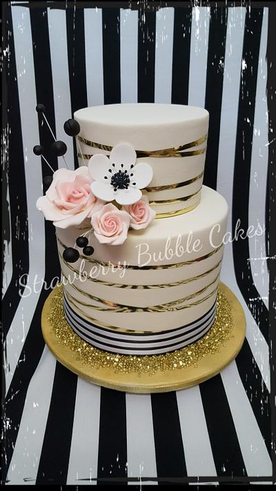 Classic pinstriped cake - Cake by Corni