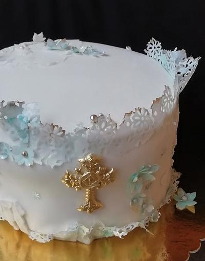 Christening cake - Cake by babkaKatka