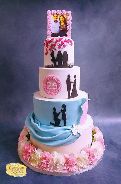 Wedding Anniversary Cake - Cake by Cakes & Bakes by Asmita 