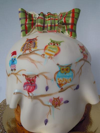 My spooky owly Xmas panettone - Cake by Caterina Fabrizi