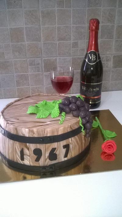 Wine party - Cake by Vanilla B art